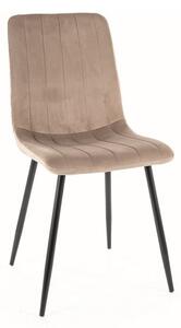 Scaun de bucaterie Elen Velvet, bej