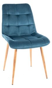 Scaun de bucaterie Chic D Velvet, turcoaz