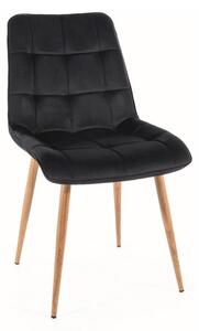 Scaun de bucaterie Chic D Velvet, negru
