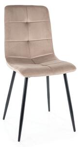 Scaun de bucaterie Ivo Velvet, bej