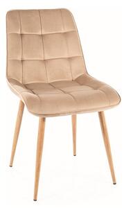 Scaun de bucaterie Chic D Velvet, bej