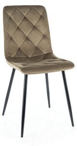 Scaun de bucaterie Jerry Velvet, măsline