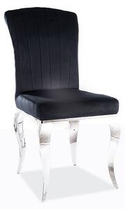 Scaun de bucaterie Prince Velvet, negru