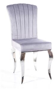 Scaun de bucaterie Prince Velvet, gri