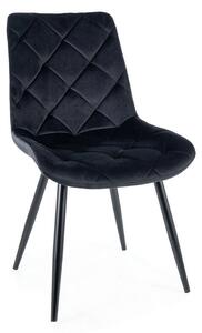Scaun de bucaterie Ralph Velvet, negru