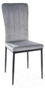 Scaun de bucaterie Wigo Velvet, gri