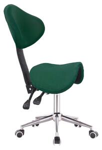 HR2005 Scaun Verde Catifea cu Bază Cromata