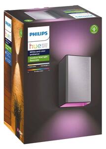 Corp de iluminat LED RGB de exterior Hue RESONATE 2xLED/8W/230V IP44 Philips 17464/47/P7