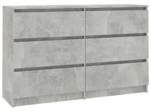 Servantă, gri beton, 120x35x76 cm, PAL