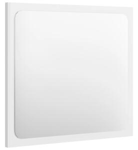Oglindă de baie, alb extralucios, 40x1,5x37 cm, PAL