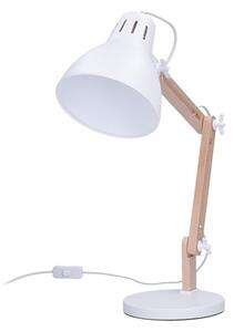 Solight WO57-W Lampă de birou FALUN 1xE27/25W/230V alb/dub