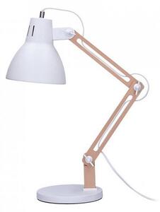 Solight WO57-W Lampă de birou FALUN 1xE27/25W/230V alb/dub