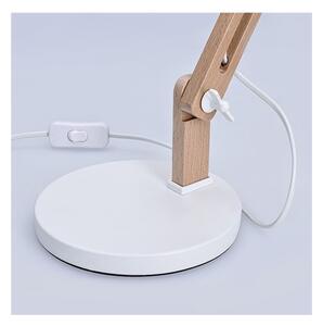 Solight WO57-W Lampă de birou FALUN 1xE27/25W/230V alb/dub