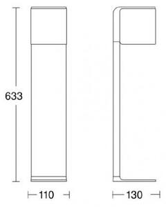 Steinel 055486 - LED Lampă exterior cu senzor LED/9,5W/230V IP44