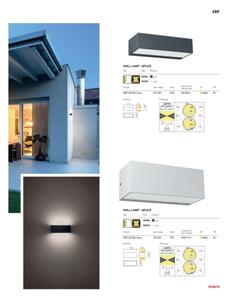 Aplica de perete LED pentru exterior Redo LAMPRIS 90154, 12W, 230V, IP65