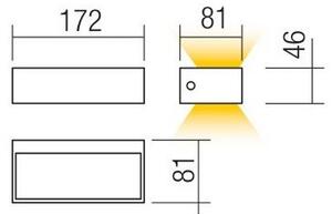 Redo 90153 - Aplică LED de exterior LAMPRIS LED/9W/230V IP65