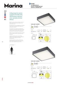 Redo 90158 - Plafonieră LED exterior MARINA 1xLED/16W/230V IP65