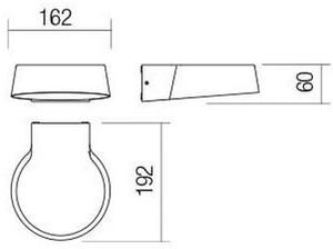 Redo 90046 - Aplică perete exterior LED PHASER LED/12W/230V IP54
