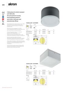 Redo 90107 - Lampă LED de tavan pentru exterior AKRON LED/9W/230V IP54