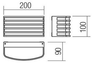 Aplică LED de exterior Redo 90038 SEBRA LED/15W/230V IP54