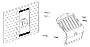 Eglo 98757 LAMOZZO - Lampă solară LED cu senzor, 3,2 W, 3,7 V, 2000 mAh, IP54