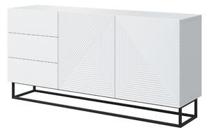 Comodă Asha 167 cm pe bază metalică Asha - alb mat