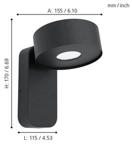 Eglo 98737 - Aplică perete exterior LED PALOSCO LED/6W/230V IP44
