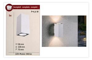 Aplică de exterior Paulmann 94330 2xLED/2,8W IP44 FLAME 230V albă