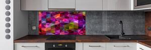Panou sticlă decorativa bucătărie valuri abstracte