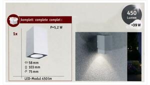 Aplică de exterior Paulmann 94329 LED/3,8W IP44 FLAME 230V albă