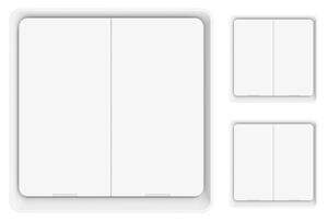 SET 3x întrerupător cu 2 butoane SMART 3xCR2430 Zigbee 3.0 Tuya Immax NEO 07507C