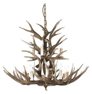 Ideal Lux - Candelabru CHALET 12xE14/40W/230V pe lanț, design coarne