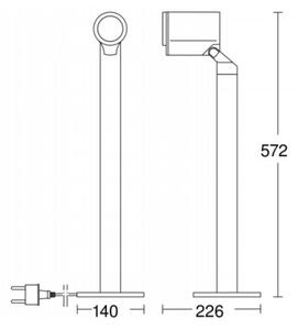 Lampă LED de exterior cu senzor STEINEL 058661 SPOT WAY 1xGU10/7W/230V IP44