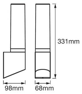 Ledvance - Aplică de perete pentru exterior FLARE LED/7W/230V IP44