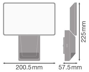 Proiector LED de perete de exterior cu senzor FLOOD LED/27W/230V IP55 Ledvance