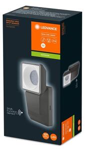 Aplică LED de exterior cu senzor SPOT LED/8W/230V IP55 neagră Ledvance