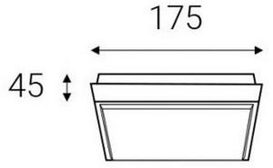 Plafonieră LED de exterior LED2 QUADO LED/10W/230V antracit IP54