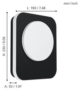 Aplică LED de exterior MADRIZ LED/9W/230V IP44 Eglo 99583