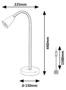 Rabalux 74093 - Lampă de masă ALDO 1xGU10/7W/230V crem