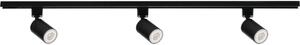 Kanlux 45922 - Spot pentru șină ALTEAR, 3x GU10, 10W, 230V, șină 1 m, negru