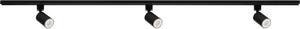 Kanlux 45924 - Spot pe șină ALTEAR, 3 x GU10, 10 W, 230 V, 1,5 m, negru