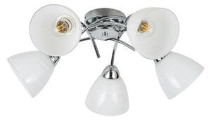 Lustră aplicată CLARA, 5x E27, 15W, 230V, crom lucios