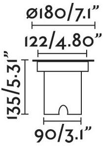 FARO 70309 - Corp de iluminat LED exterior rezistent la rulare GEISER LED/12,5W/230V IK08 IP67