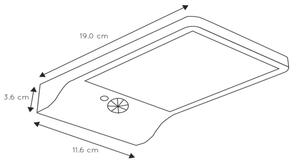 Aplică LED solară cu senzor Lucide 22862/04/30 BASIC LED/3W/1,2V IP44