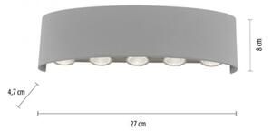 Aplică LED de exterior CARLO 10xLED/0,8W/230V IP54 Paul Neuhaus 9489-21