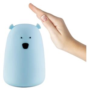 Lampă LED RGB pentru copii BEAR, tactilă, 0,8W, 5V, albastru