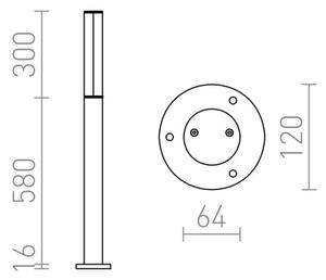 Lampă LED de exterior VADIS LED/8W/230V IP54 RED-Design Rendl-R10548