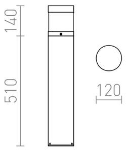 Lampă LED de exterior ABAX LED/15W/230V IP54 antracit RED-Design Rendl-R12626
