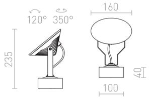 Aplică LED de exterior FOX LED/9W/230V IP65 RED-Design Rendl-R11753