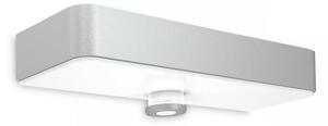 Aplică LED solară cu senzor Steinel 052652 XSolar LED/1,5W 2x2000mAh IP44 argintiu